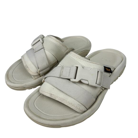 Teva Gorpcore Khaki Tan Padded Slide Sandals 6 - Picture 1 of 6